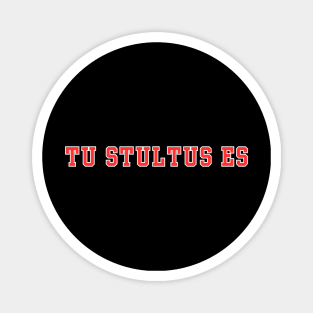 Tu Stultus Es (You Are Stupid) Magnet